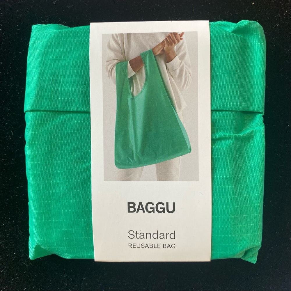 NWT BAGGU GREEN AGATE Standard Size Reusable Bag